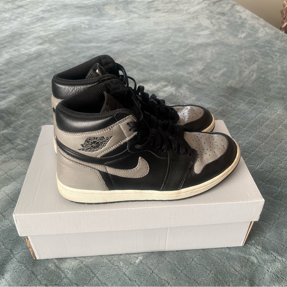 Nike Air Jordan 1 Retro High OG Shadow 2018 Black Grey 555088-013 Mens 8